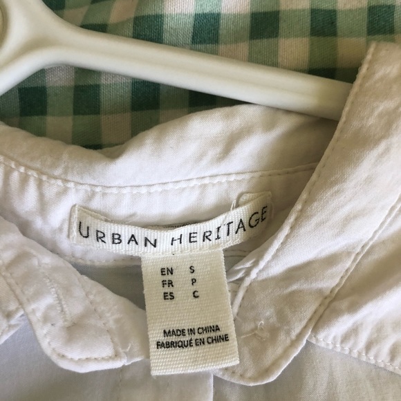 Urban Heritage small White crop top blouse - Picture 3 of 3